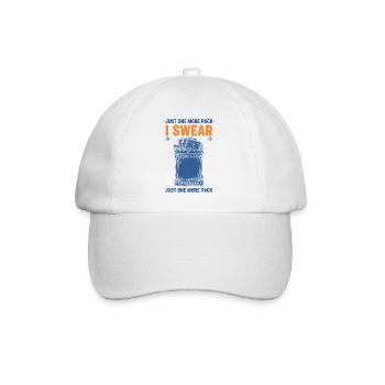 Nur noch ein Pack, ich schwöre, Sammelkarten-Booster - Baseballkappe - Weiß/Weiß - Vorne
