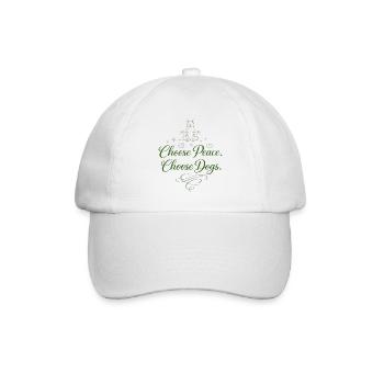 Choose Peace. Choose Dogs. - Baseball Cap - white/white - Front