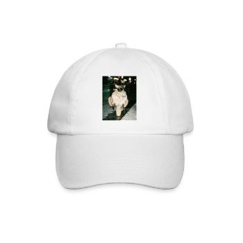 Café glacé au capybara, photo drôle de capybara - Casquette classique - blanc/blanc - Devant