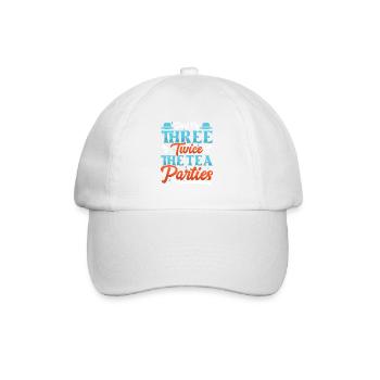 Dad father of three girls daughters - Baseball Cap - white/white - Front
