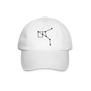 Sternbild Geometrie Linien - Baseballkappe - Weiß/Weiß - Vorne
