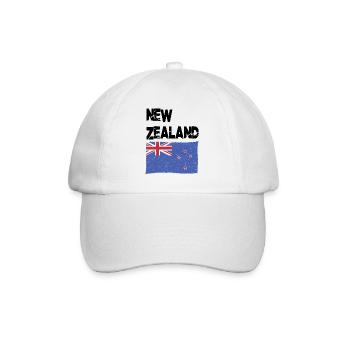 New Zealand New Zealander NZ Flag - Baseball Cap - white/white - Front