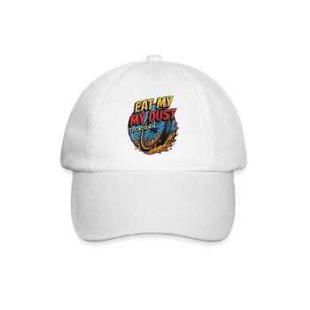 Eat My Dust Gravel Grinders - Baseball Cap - white/white - Front