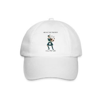 Der Dudelsack: Wer gibt den Ton an? - Baseballkappe - Weiß/Weiß - Vorne