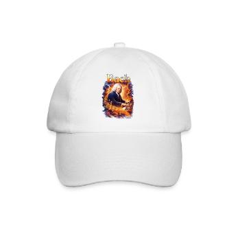Le son du feu de Bach au piano - Casquette classique - blanc/blanc - Devant