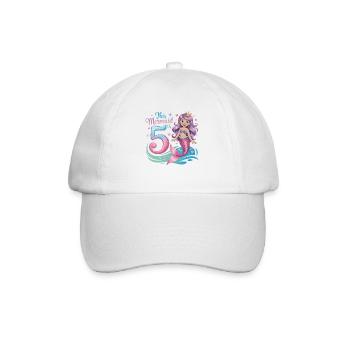 5e anniversaire de la Sirène 5 ans - Casquette classique - blanc/blanc - Devant