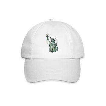 Statue de la Liberté : Ne dérangez pas le design du café - Casquette classique - blanc/blanc - Devant