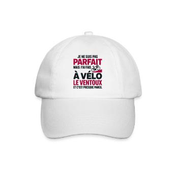 j ai fais le ventoux à vélo cadeau velo cycliste - Casquette classique - blanc/blanc - Devant