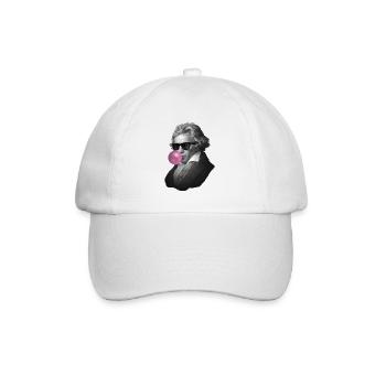 Genie with bubblegum and sunglasses - Baseball Cap - white/white - Front
