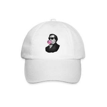 Vintage Portrait with Bubblegum - Baseball Cap - white/white - Front