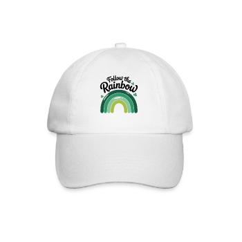 Suivez le t-shirt arc-en-ciel de la Saint-Patrick - Casquette classique - blanc/blanc - Devant
