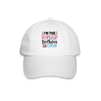 I'm The K-Pop Birthday Crew - Baseball Cap - white/white - Front
