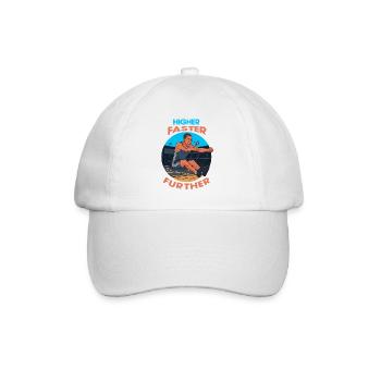Saut en longueur : Plus haut, plus vite, plus loin - Casquette classique - blanc/blanc - Devant