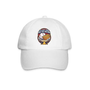 I'm Just Here for the Nachos – Ballpark Snack - Baseball Cap - white/white - Front