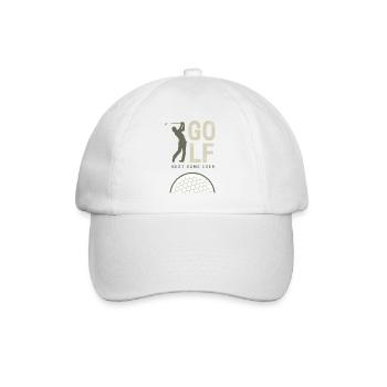 Golf Best Game Ever für Golfer und Coaches Design - Baseballkappe - Weiß/Weiß - Vorne