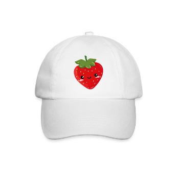 Fraise mignonne - Casquette classique - blanc/blanc - Devant