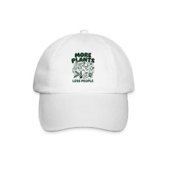 Plus de plantes, moins de personnes - Jardinier streetwear - Casquette classique - blanc/blanc - Devant