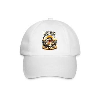 Banditen des Nordens Möwen Fischbrötchen Diebe - Baseballkappe - Weiß/Weiß - Vorne