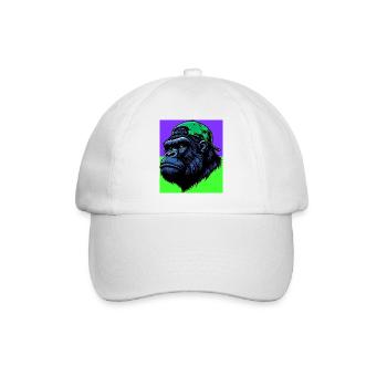 gorille - Casquette classique - blanc/blanc - Devant