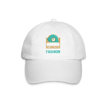 Donut fast food - Baseball Cap - white/white - Front