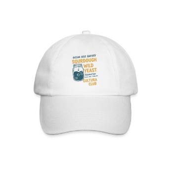 sourdough Bread Baking Baker Wild Yeast Cultura - Baseball Cap - white/white - Front