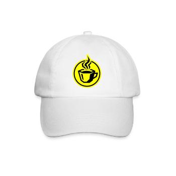 Coffee icon - Baseball Cap - white/white - Front