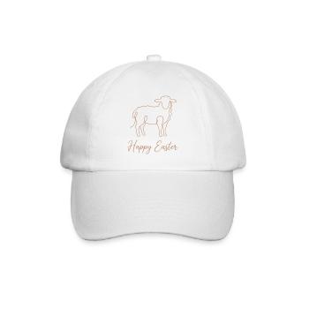 Happy Easter, Cute Lamb Spring Shirt, Hoodie, Bag - Baseballkappe - Weiß/Weiß - Vorne