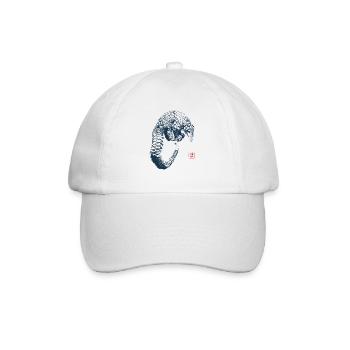 Pangolin avec le tampon de kanji - Casquette classique - blanc/blanc - Devant