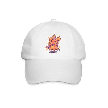 Ich werde niemals meine Laune verlieren - Baseballkappe - Weiß/Weiß - Vorne