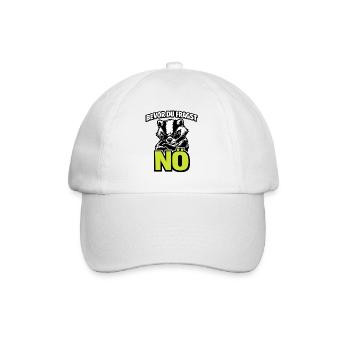Avant que vous ne demandiez : Non, avec un blaireau dans le style cool - Casquette classique - blanc/blanc - Devant