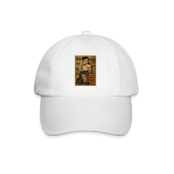 Connais tes limites gamin de la rue - Casquette classique - blanc/blanc - Devant