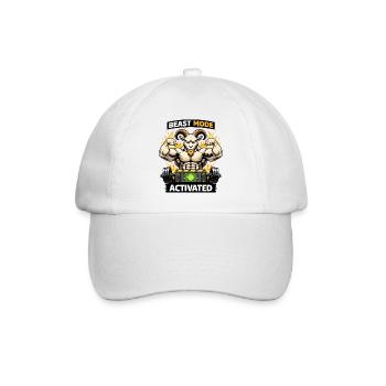 Focus Mode Activated Goat - Baseball Cap - white/white - Front