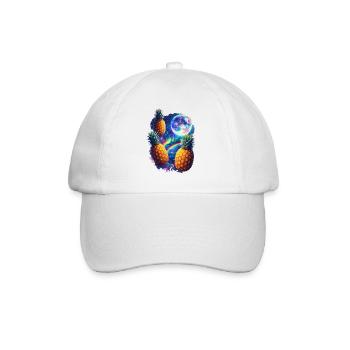Cosmic Pineapple All - Baseball Cap - white/white - Front