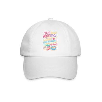 Je ne lis pas toujours des livres jeunesse – Manger dormir - Casquette classique - blanc/blanc - Devant