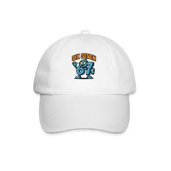 Six Seven 67 Robot Robot Brainrot italien Humour - Casquette classique - blanc/blanc - Devant