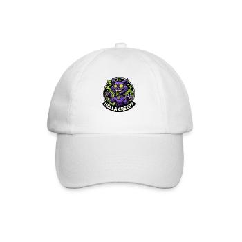 Eine verdammt gruselige Neonkatze - Baseballkappe - Weiß/Weiß - Vorne