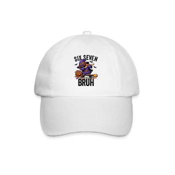 Dabbing Witch Six Seven Bruh 6 7 Halloween 67 Bruh - Baseballkappe - Weiß/Weiß - Vorne