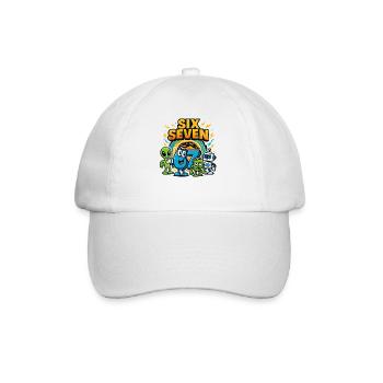 Six Seven 67 Italian Brainrot Nerd Humour Drôle - Casquette classique - blanc/blanc - Devant