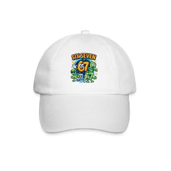 Six Seven 67 Italian Brainrot Nerd Humour Drôle - Casquette classique - blanc/blanc - Devant