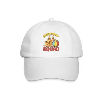 Birthday Squad Beach Summer Cruise Sand Castle - Baseball Cap - white/white - Front