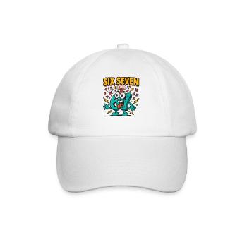 Six Seven 67 Italian Brainrot Nerd Humour Drôle - Casquette classique - blanc/blanc - Devant