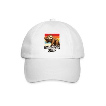 Cadeau drôle du Sloth Doing Nothing Club - Casquette classique - blanc/blanc - Devant