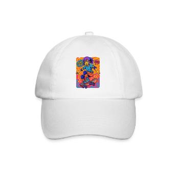Shaka Brah Skater Pop Art - Baseballkappe - Weiß/Weiß - Vorne