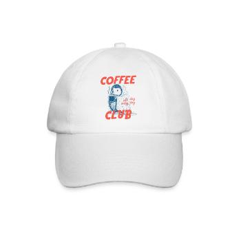 Coffee Club Hedgehog - Baseball Cap - white/white - Front