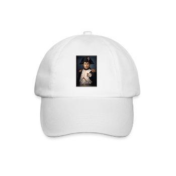 Napoleon Portrait Militäruniform - Baseballkappe - Weiß/Weiß - Vorne