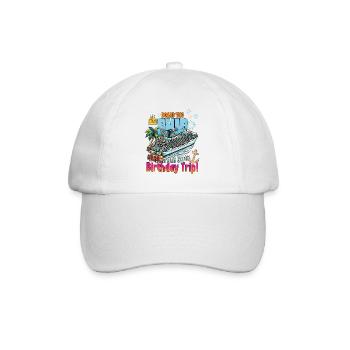 60th Birthday Trip Family Vacation Trip Cruising - Baseball Cap - white/white - Front