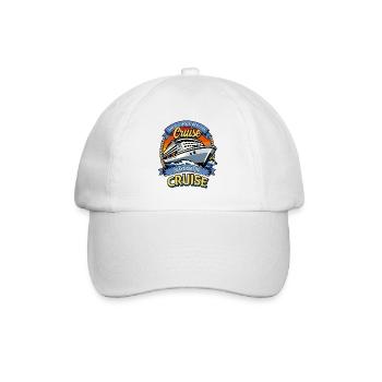 Stays On The Cruise Family Vacation Trip Cruising - Baseball Cap - white/white - Front
