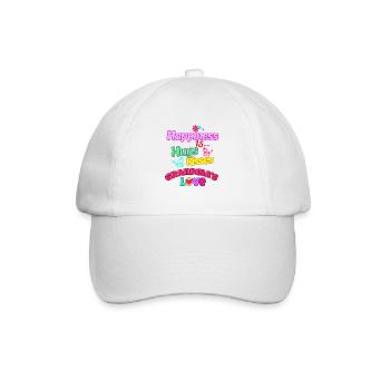 L’amour de grand-mère Câlins Bisous Bonheur - Grand-mère Amour - Casquette classique - blanc/blanc - Devant