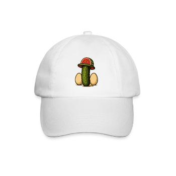 Wassermelonenhut-Kaktus EGG Duo - Baseballkappe - Weiß/Weiß - Vorne