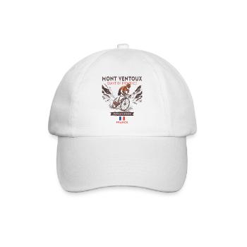 Mont Ventoux Cycling - Road Bike Design - Baseball Cap - white/white - Front